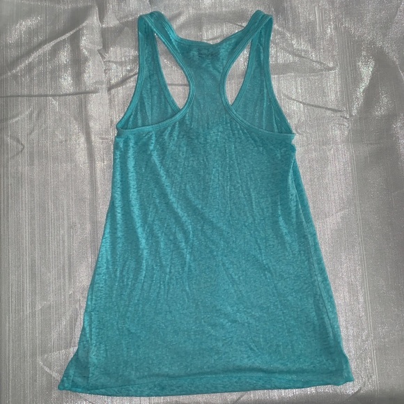 Teal American Eagle Burnout Racerback Tank - Picture 3 of 3